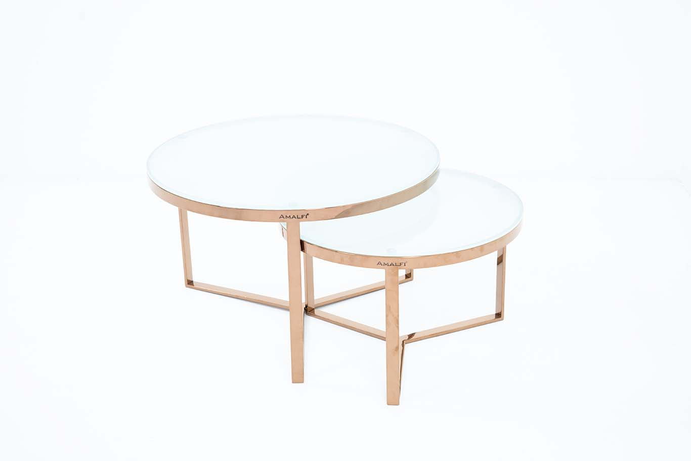 Coffee Table for Living Room, Modern Nesting Table Set of 2,