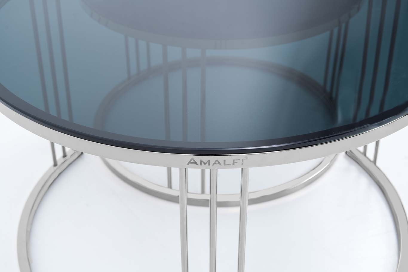 Round Coffee Table Nesting Table Centre Table Set of 2