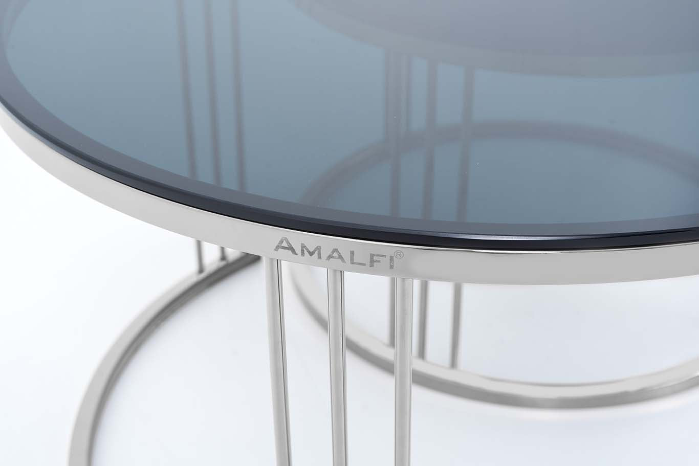 Round Coffee Table Nesting Table Centre Table Set of 2