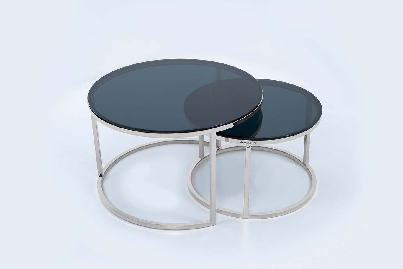 Coffee Table for Living Room, Modern Nesting Table Set of 2,