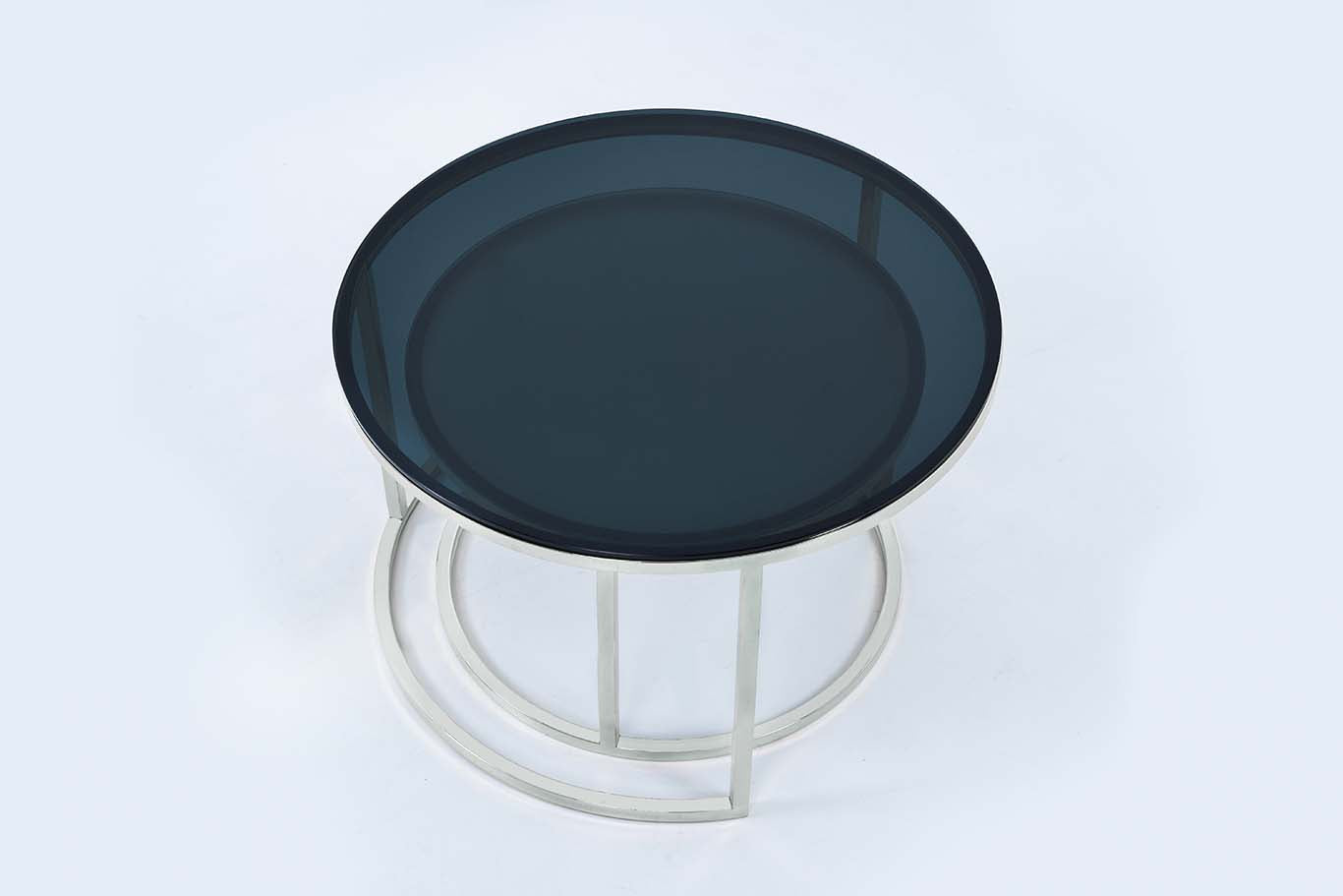Round Coffee Table Nesting Table Centre Table Set of 2
