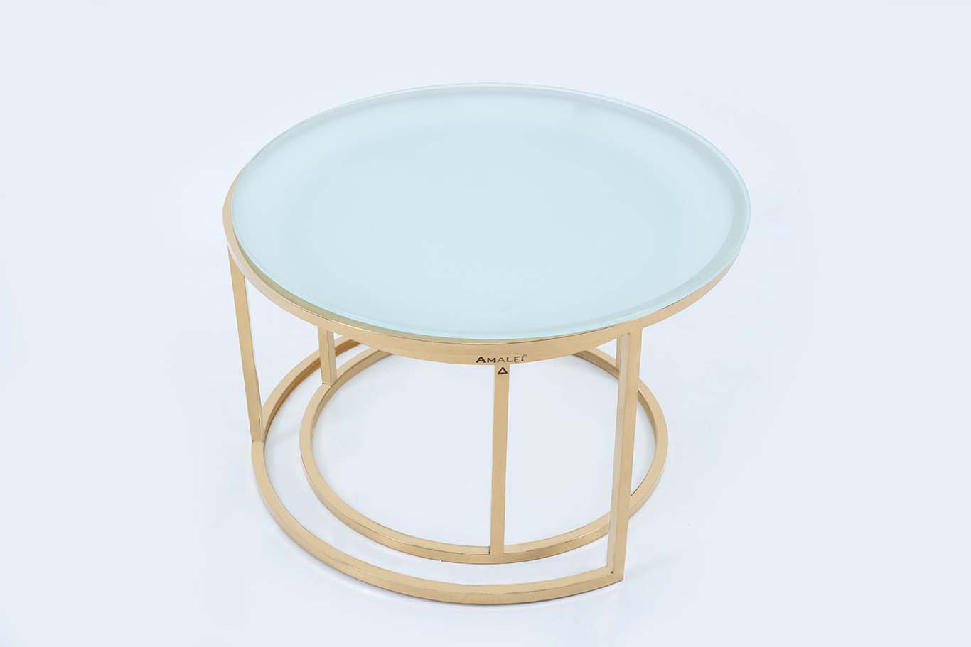 Norbic Style Coffee Table Set Of 2 Round Side Table
