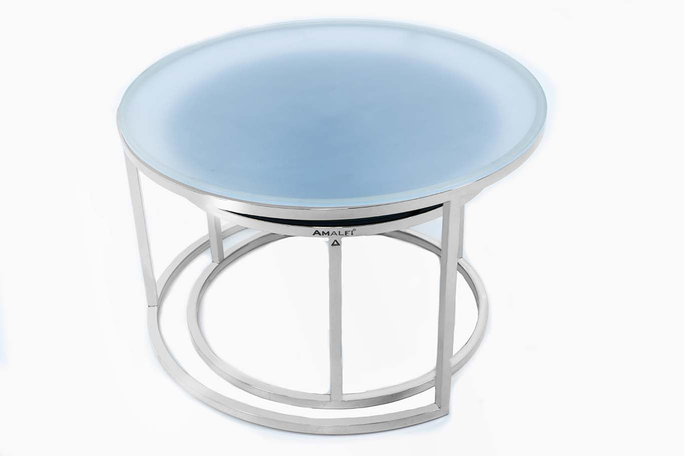 Round Coffee Table Modern Sofa Side Table for Living Room End Table Center Table Set of 2