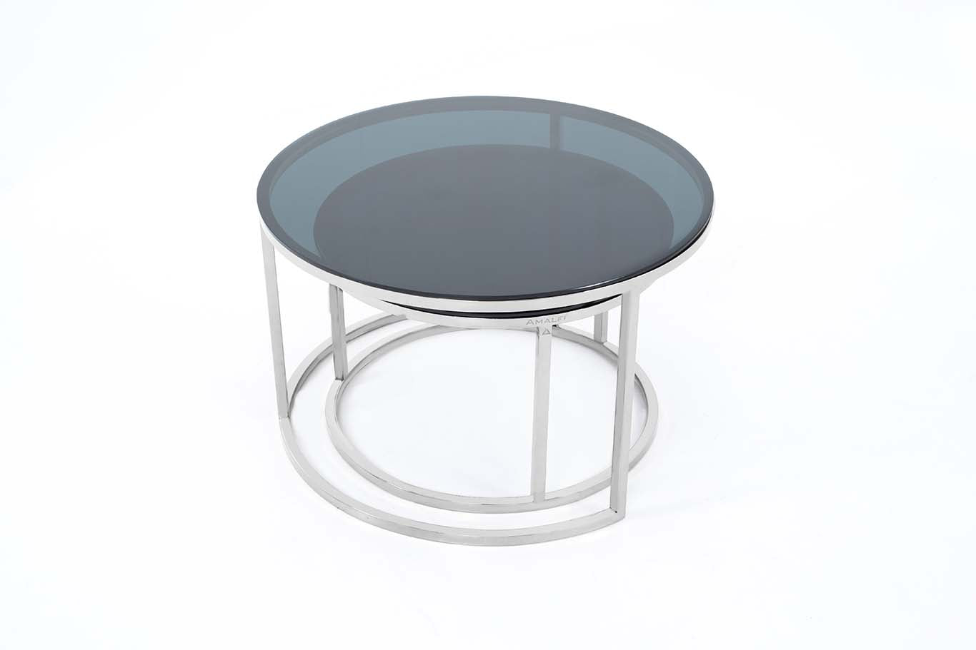 Coffee Table for Living Room, Modern Nesting Table Set of 2,