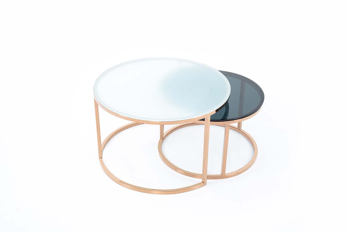 Round Side Table for Living Room Modern Minimalist Style Furniture