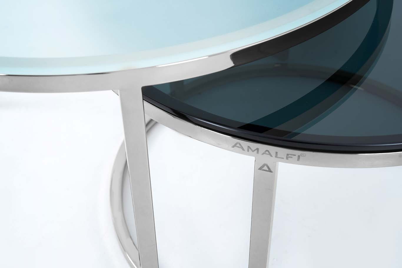 Round Coffee Table Modern Sofa Side Table for Living Room End Table Center Table Set of 2