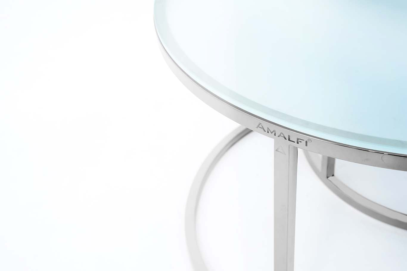 Round Coffee Table Modern Sofa Side Table for Living Room End Table Center Table Set of 2