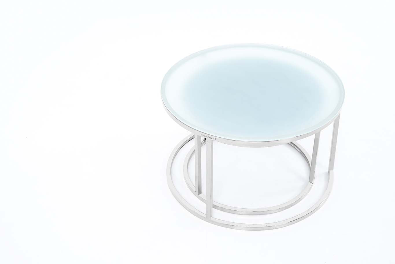 Round Coffee Table Modern Sofa Side Table for Living Room End Table Center Table Set of 2