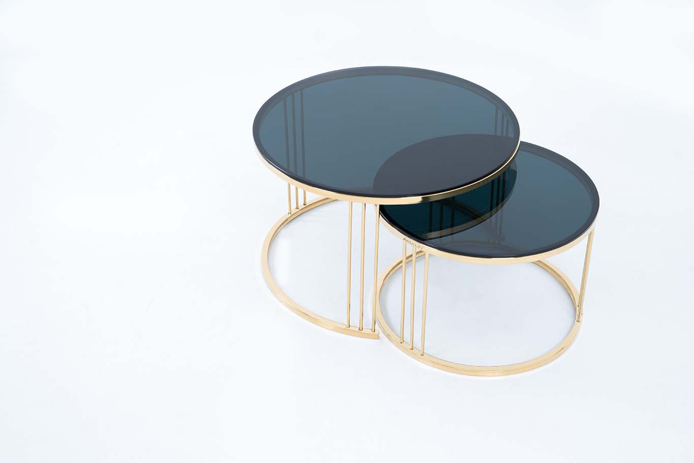 Round Side Table for Living Room Modern Minimalist Style Furniture