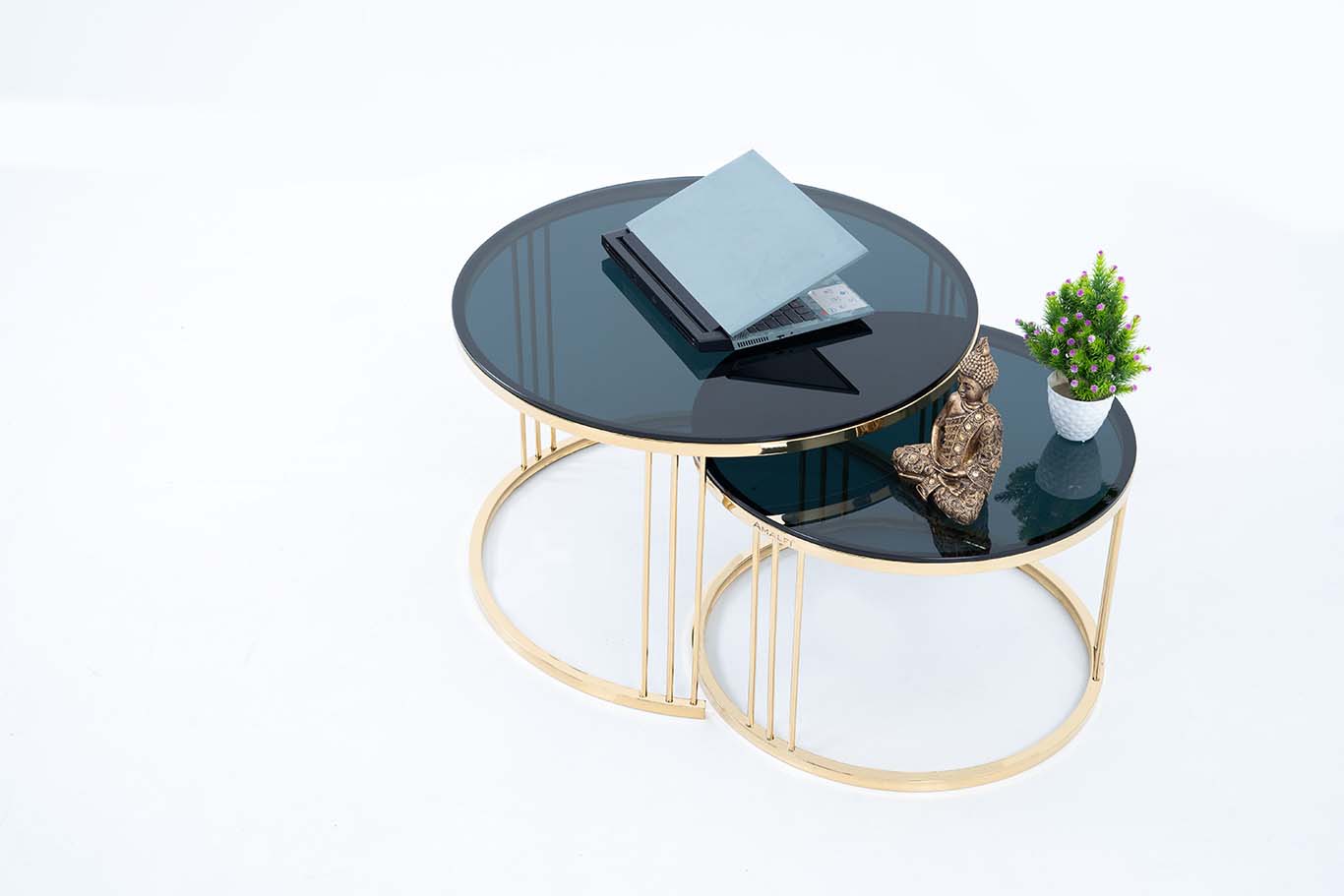 Round Side Table for Living Room Modern Minimalist Style Furniture