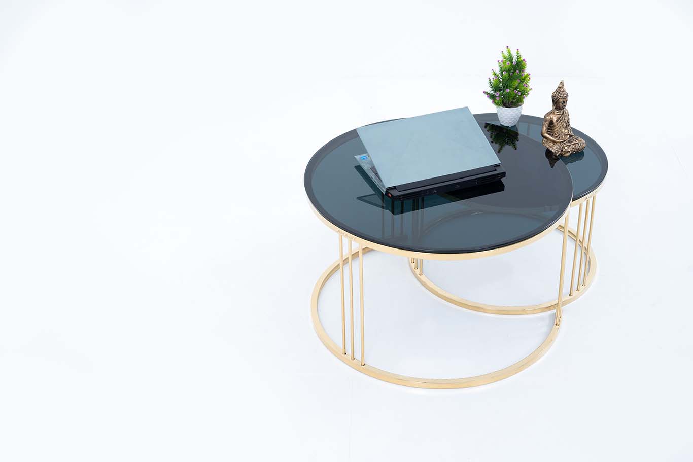 Round Side Table for Living Room Modern Minimalist Style Furniture